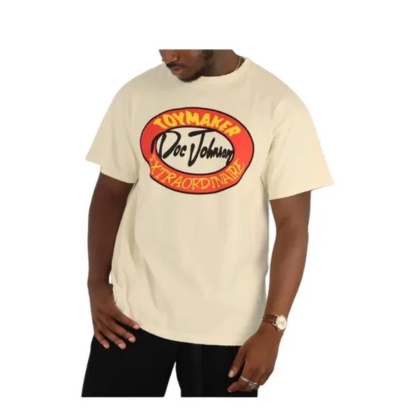 Authentic Gallery dept. X doc Johnson Cream Toymaker T Shirt Size 2XL XXL - Picture 1 of 10